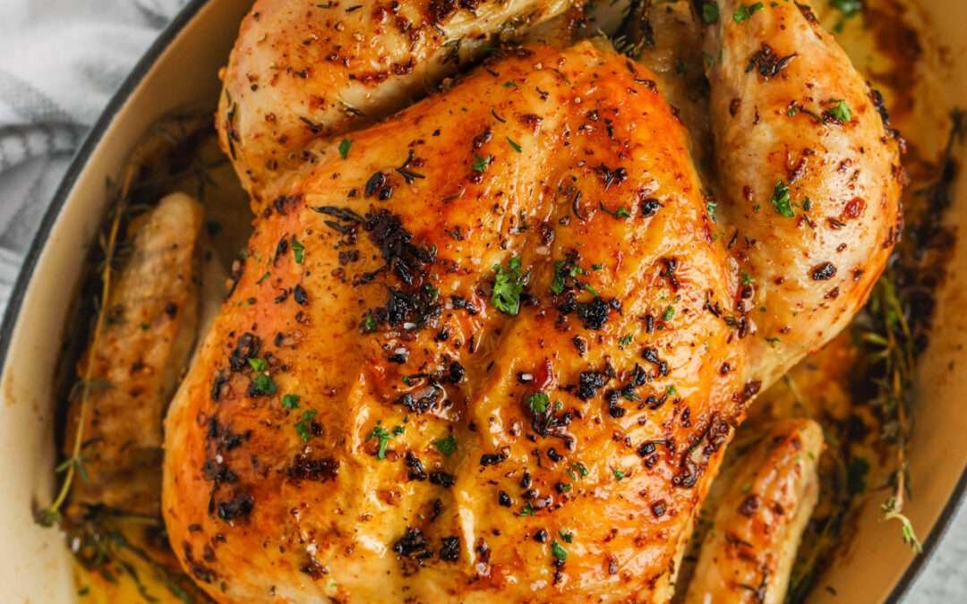 Garlic Butter Roast Chicken – Spend With Pennies