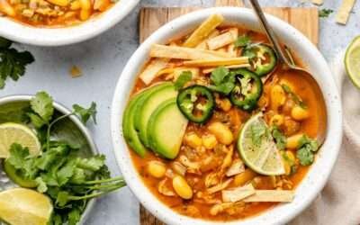 Creamy Chicken Enchilada Soup | Ambitious Kitchen