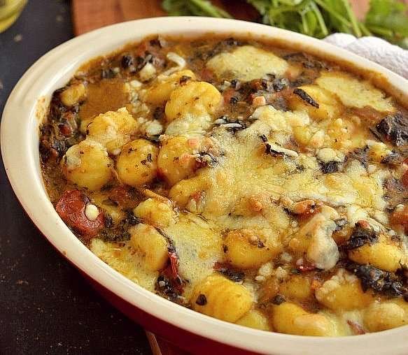 Gnocchi in Indian Curry Sauce with Spinach and Cheese Recipe by Archana’s Kitchen