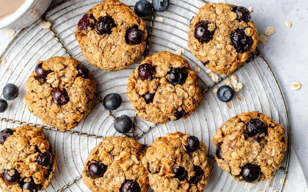 The Best Blueberry Breakfast Cookies (vegan & GF)