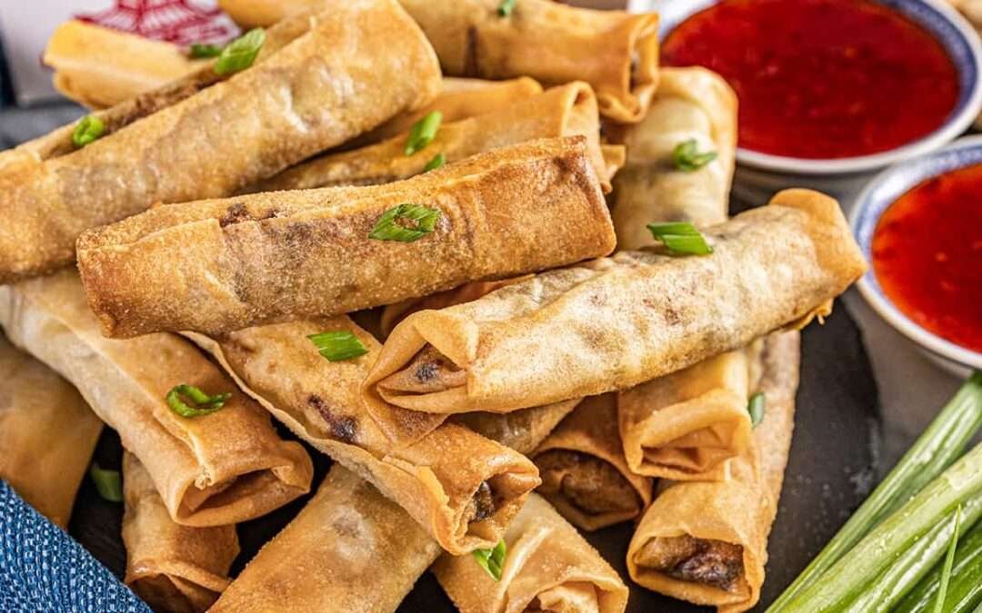 Perfectly Crispy Spring Rolls – thestayathomechef.com