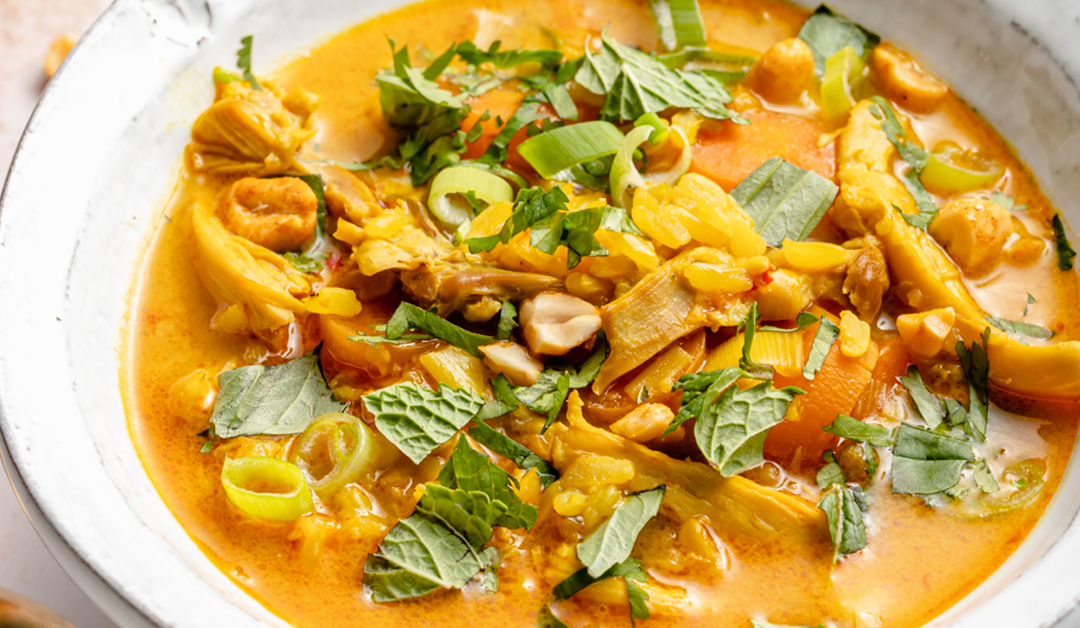 Healing Ginger Chicken Soup with Rice