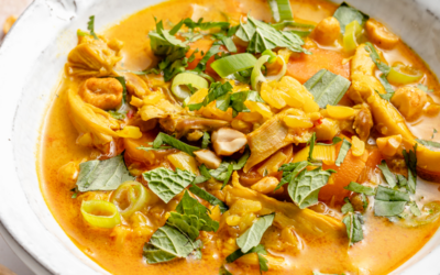 Healing Ginger Chicken Soup with Rice