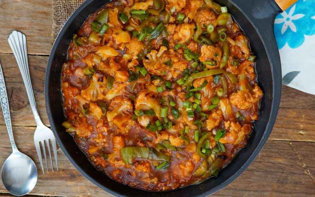 Tawa Gobi Manchurian – Healthy Delicious Cauliflower Manchurian by Archana’s Kitchen