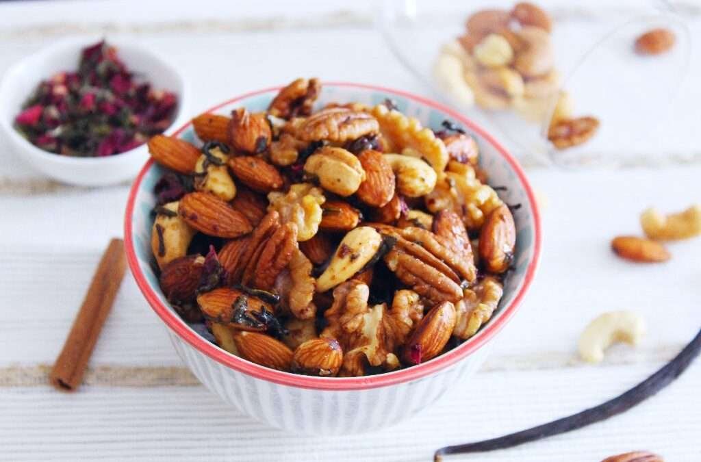 Tea Spiced Nuts Recipe (Skillet Roasted) by Archana’s Kitchen
