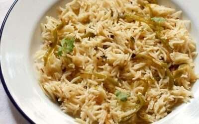 Capsicum Rice | Bell Pepper Rice