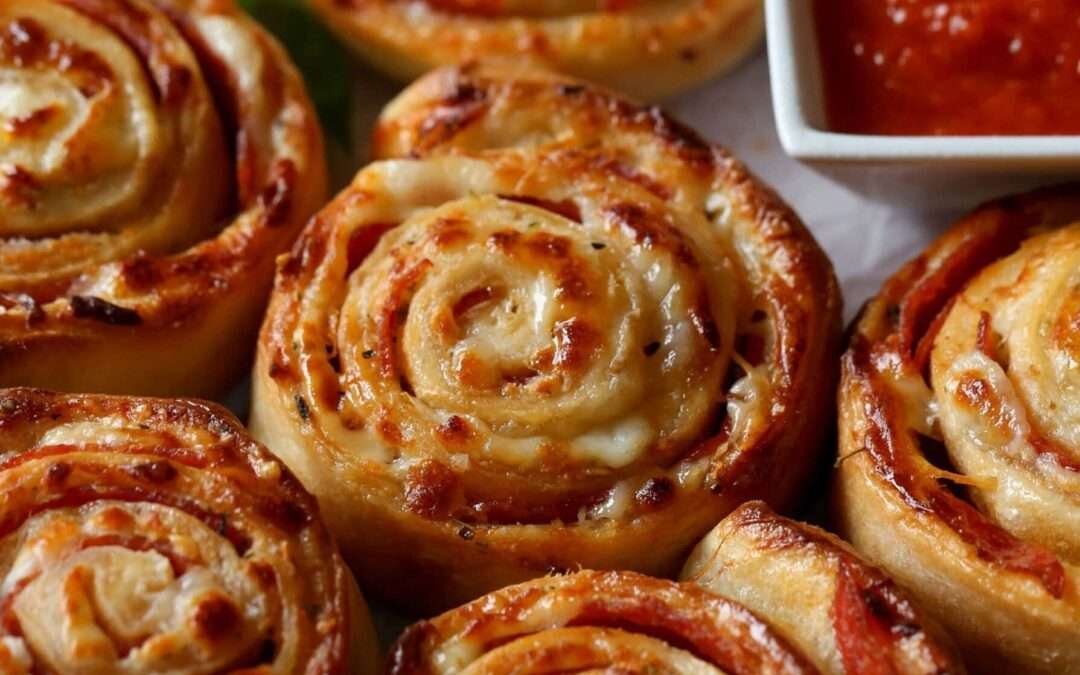 Homemade Pepperoni Pizza Rolls | Cookies and Cups