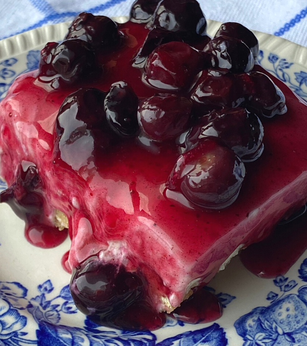 BLUEBERRY CHEESECAKE-The Southern Lady Cooks