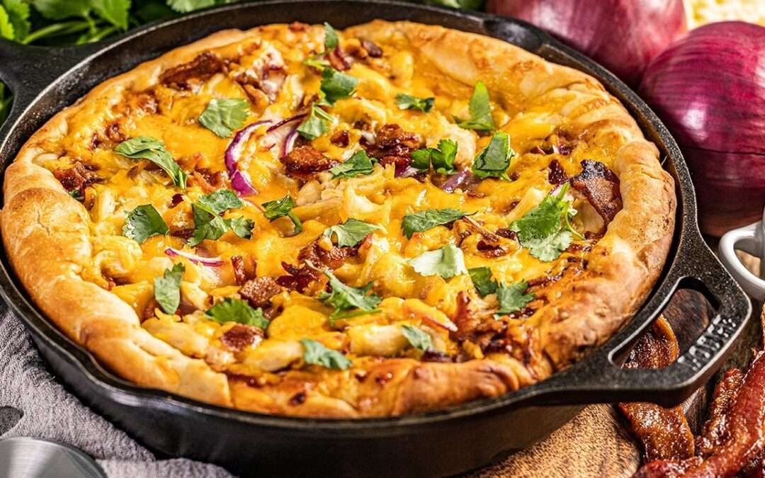 Deep Dish BBQ Chicken Pizza