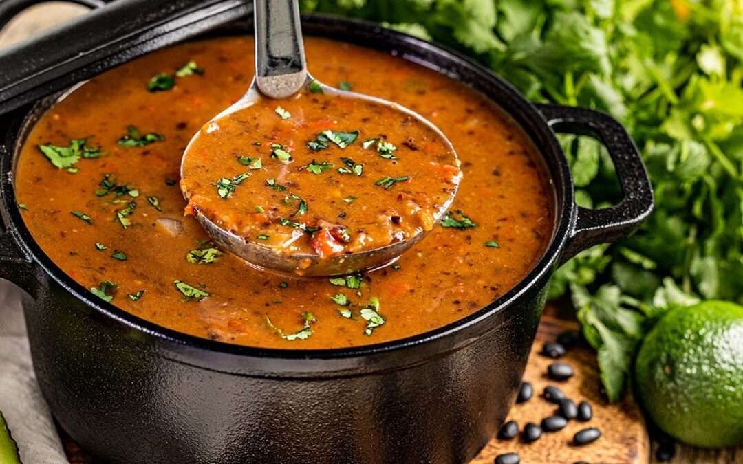 Easy Black Bean Soup – thestayathomechef.com