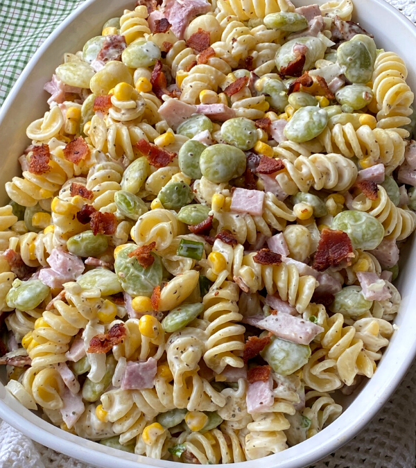 SUCCOTASH PASTA SALAD – The Southern Lady Cooks