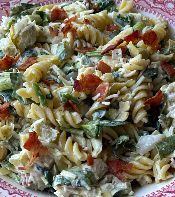 BACON ARTICHOKE PASTA SALAD – The Southern Lady Cooks