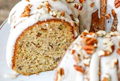 Banana Cake with Cream Cheese Icing