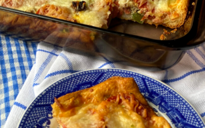 BREAKFAST CRESCENT PIZZA – The Southern Lady Cooks