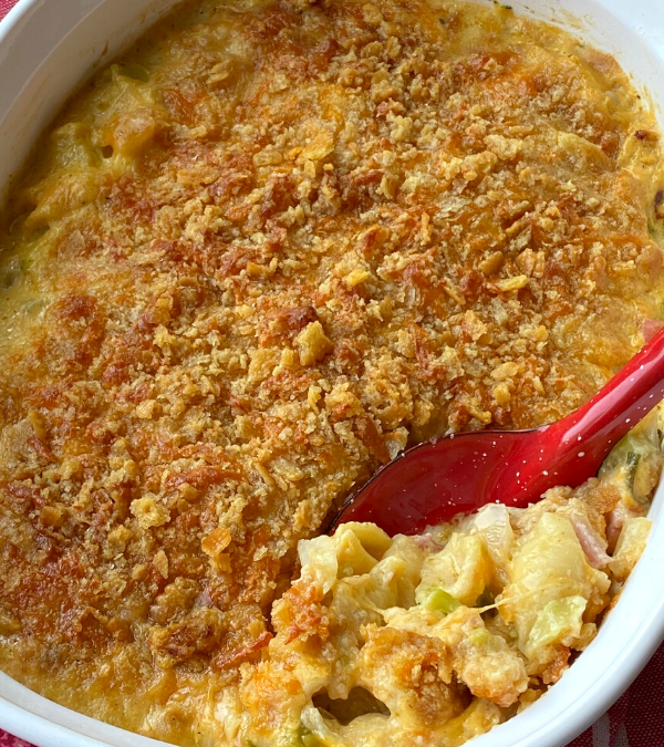 HAM BROCCOLI PASTA CASSEROLE – The Southern Lady Cooks