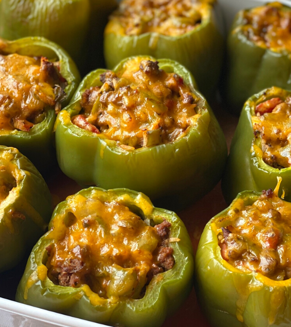 STUFFED GREEN PEPPERS – The Southern Lady Cooks