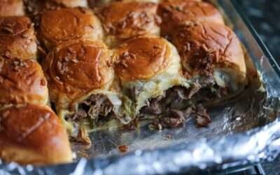 Philly Cheesesteak Sliders | Cookies and Cups