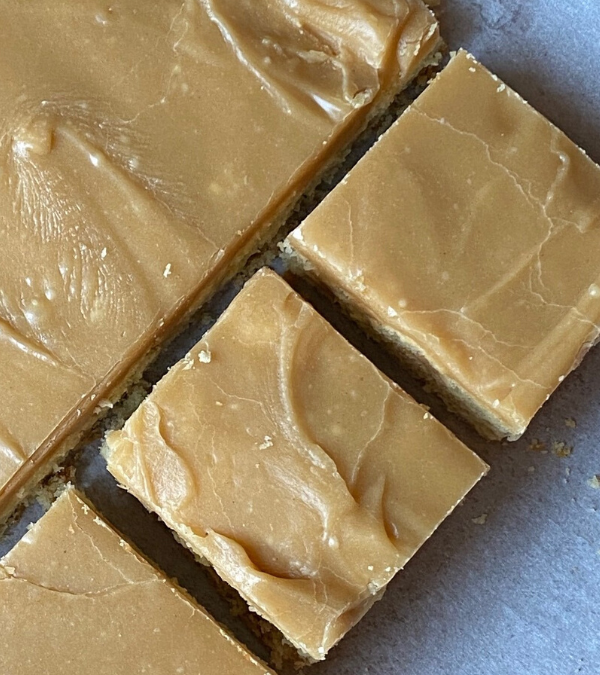 ICED PEANUT BUTTER BLONDIES – The Southern Lady Cooks