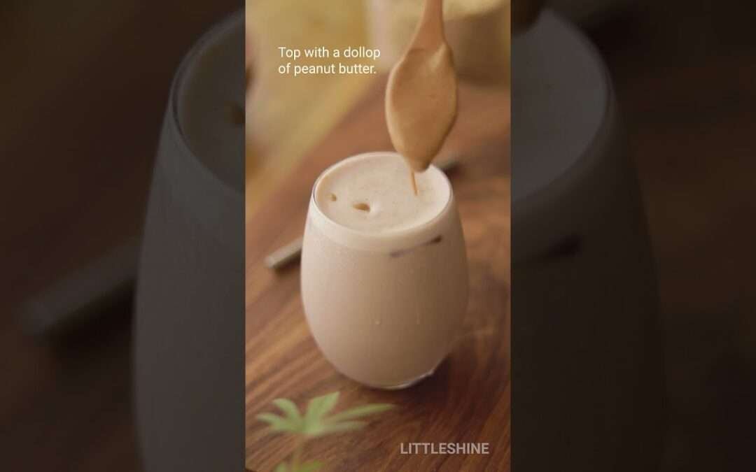 HEALTHY BREAKFAST – 2 mins Peanut butter Breakfast smoothie