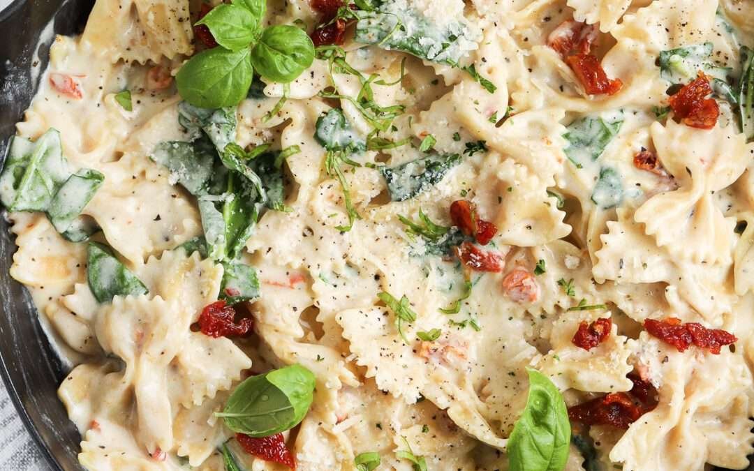 Creamy Bow Tie Pasta – Spend With Pennies