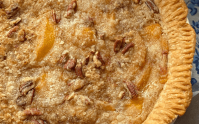 PECAN PEACH PIE – The Southern Lady Cooks