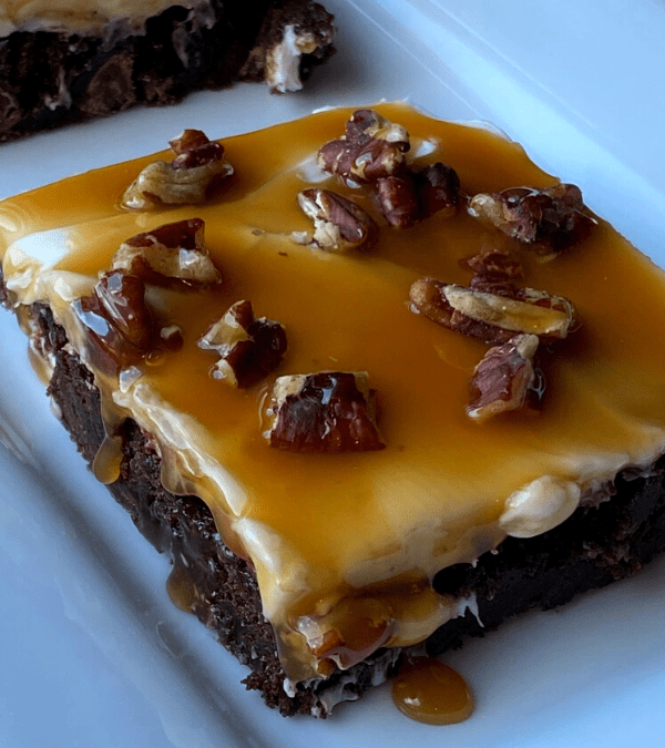 EASY TURTLE BROWNIES – The Southern Lady Cooks