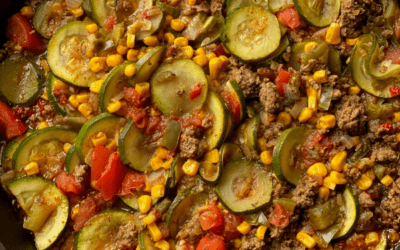 ZUCCHINI BEEF SKILLET-THE SOUTHERN LADY COOKS