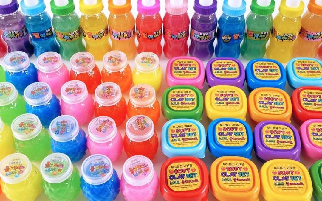 Satisfying Video l Mixing All My Slime Smoothie l How to make Slime Pool RainbowToyTocToc