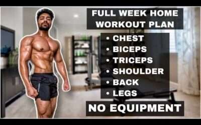Full Week Workout Plan At Home (No Equipment)