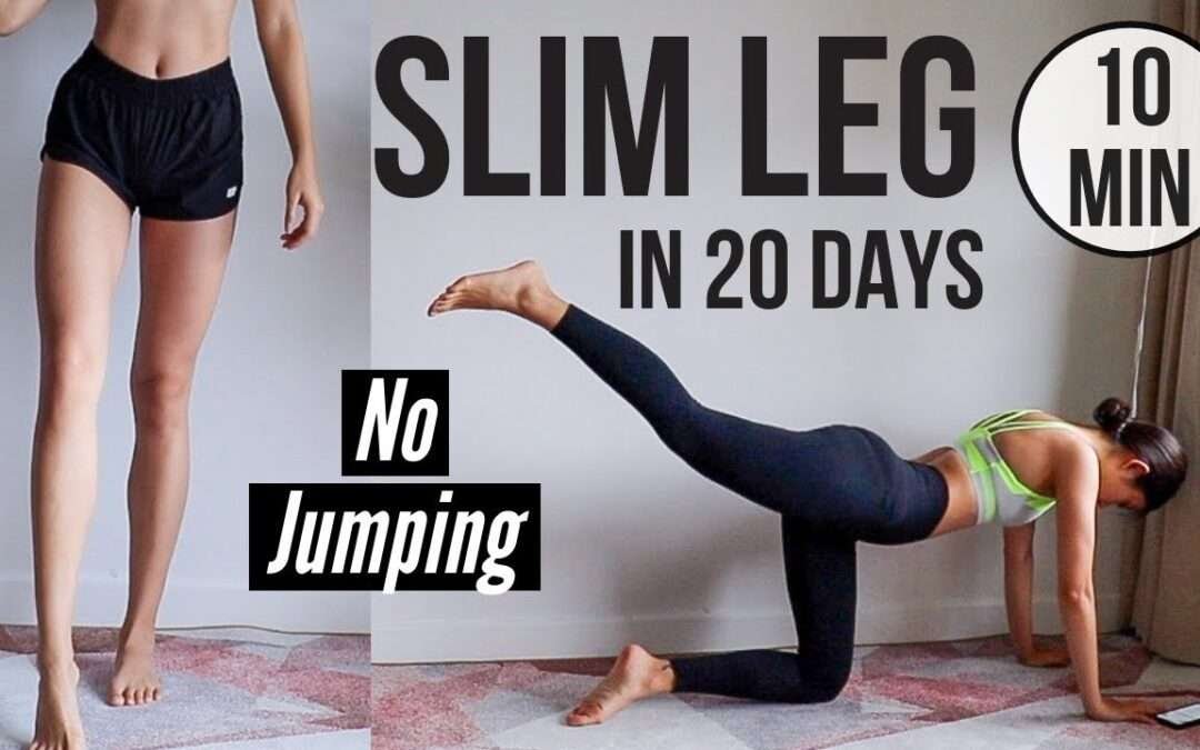 SLIM LEGS IN 20 DAYS! 10 min No Jumping Quiet Home Workout ~ Emi