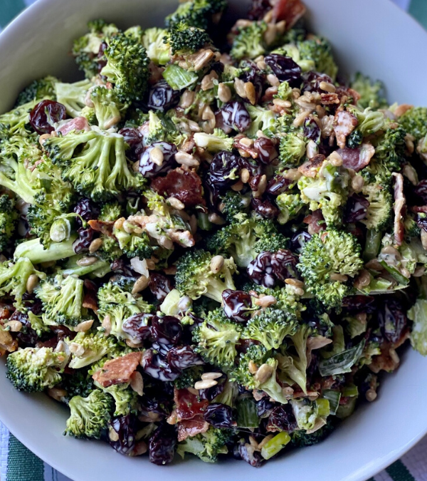 BROCCOLI RAISIN SALAD – The Southern Lady Cooks
