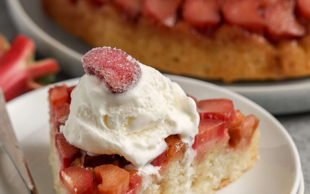Rhubarb Upside Down Cake – Spend With Pennies