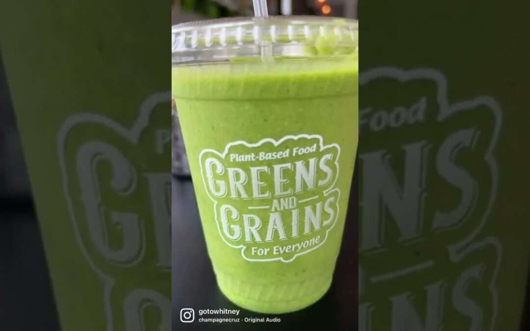 Great Day For A Cool Smoothie From Greens and Grains | Northfield, NJ | Vegan