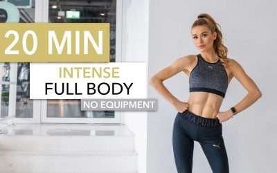 20 MIN FULL BODY WORKOUT – Intense Version / No Equipment I Pamela Reif