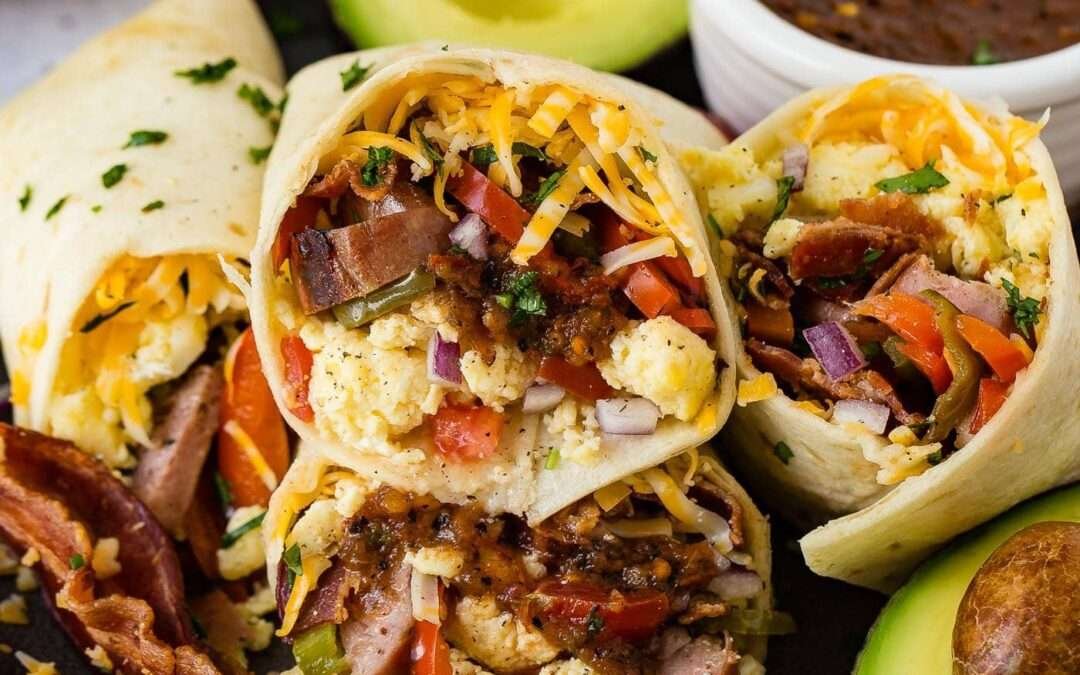 Apple Sausage Breakfast Burritos – Oh Sweet Basil