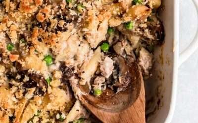 Healthy Tuna Noodle Casserole (from scratch!)