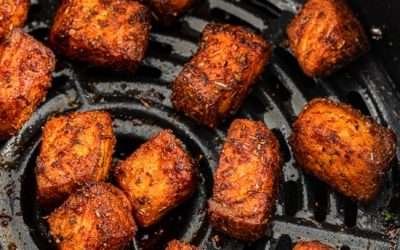 10-Minute Blackened Air Fryer Salmon Bites