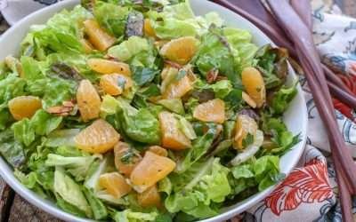 Orange Parsley Salad with White Balsamic Vinaigrette