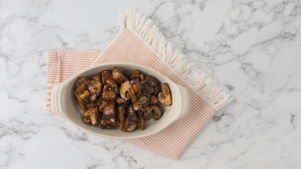 Miso Glazed Chestnut Mushrooms