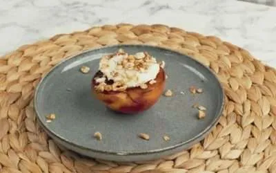 Grilled Peaches with Mascarpone