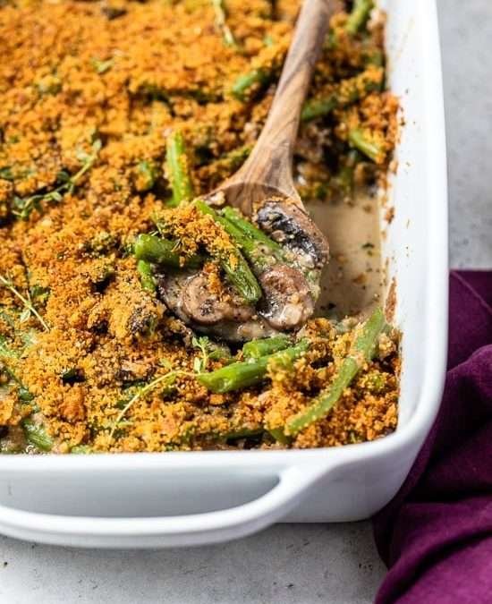 Lightened Up Green Bean Casserole (From Scratch)
