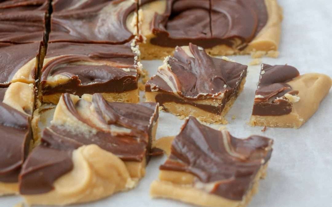 Chocolate Peanut Butter Swirl Fudge