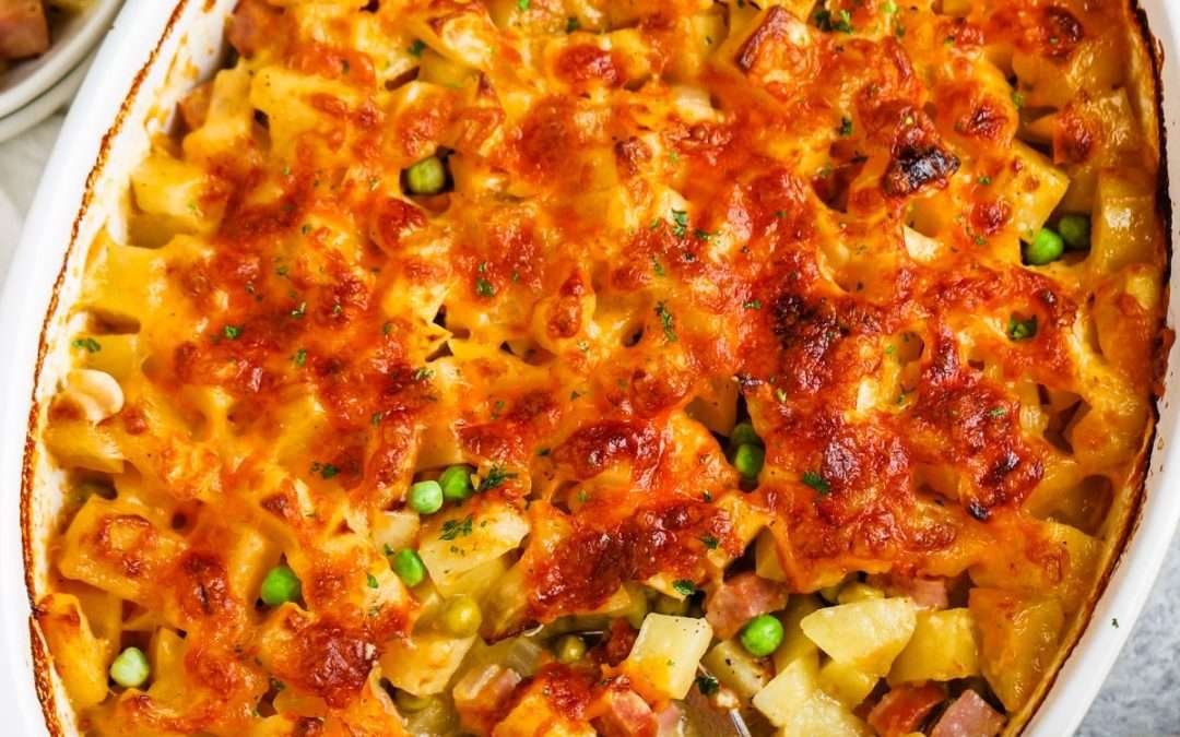 Cheesy Ham and Potato Casserole