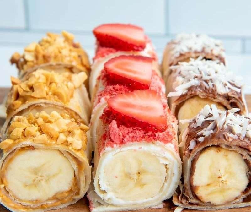 3 Flavors of Banana Sushi