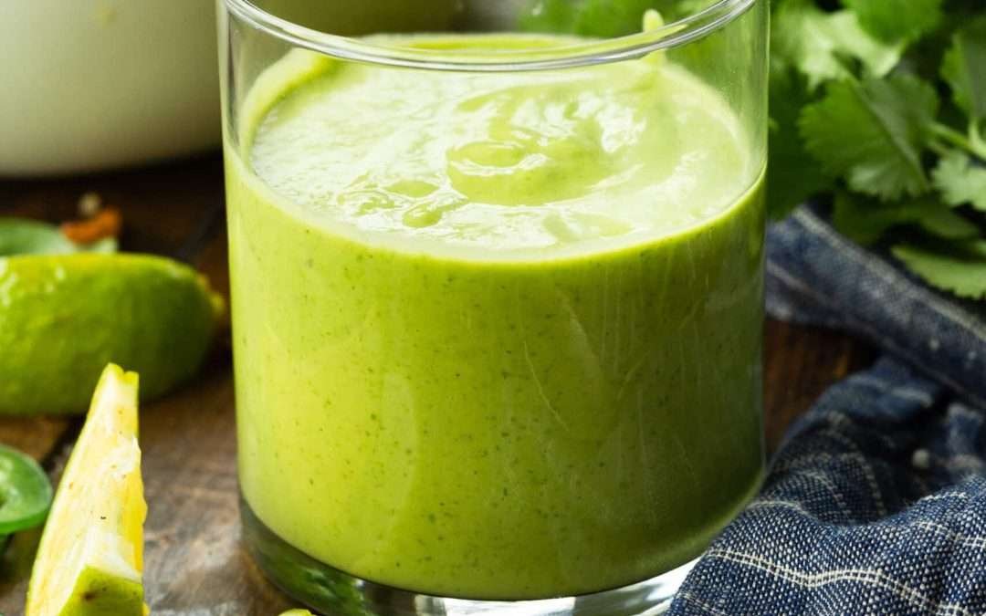 Creamy Avocado Cilantro Lime Dressing- Oh Sweet Basil