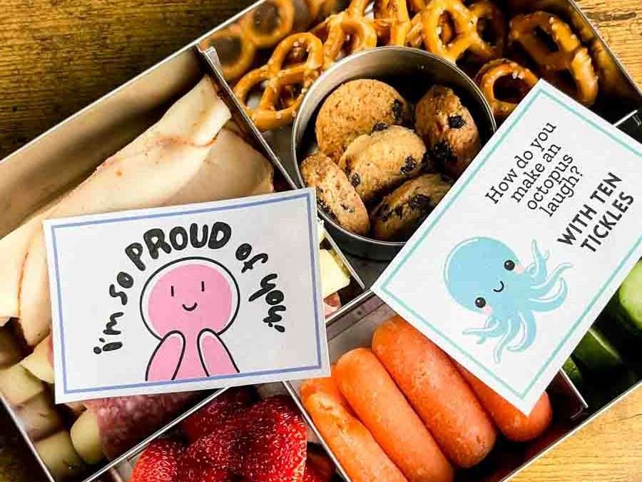32 Printable Cute Lunch Notes for Kids