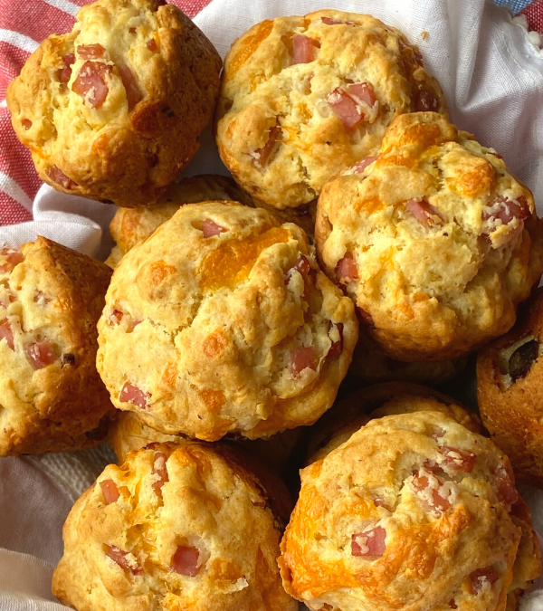 HAM CHEDDAR MUFFINS – The Southern Lady Cooks