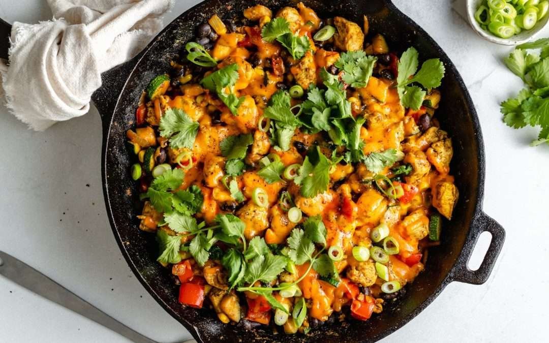 One Pan Sazon Skillet Chicken