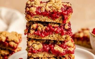 Raspberry Crumble Bars (gluten free!)