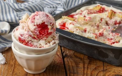 Strawberry Shortcake Ice Cream – Barefeet in the Kitchen